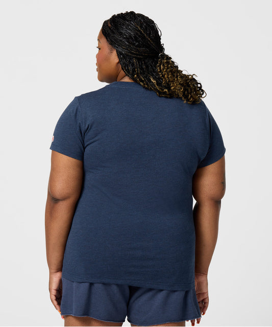 Navy crew-neck t-shirt featuring Snoopy and Acadia National Park graphic on the chest-3