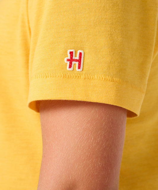 Gold youth t-shirt featuring Charlie Brown on the front chest-4