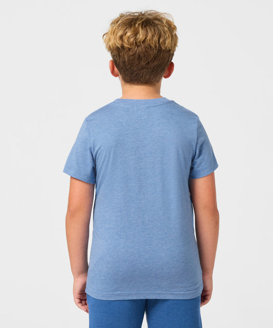 Light blue youth t-shirt featuring a graphic of Sally Character on the front-3