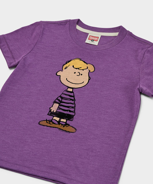 Youth t-shirt featuring Schroeder playing his piano on the front chest-1
