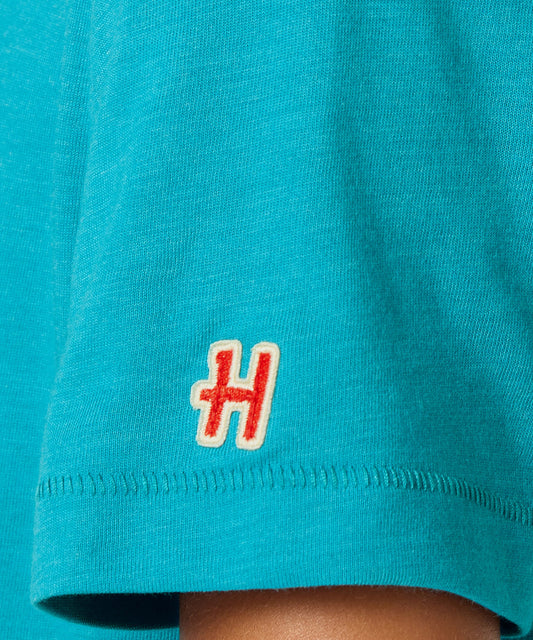 Teal youth t-shirt featuring the Peanuts gang exploring Joshua Tree National Park on the front chest-4