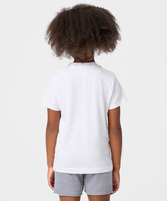 Ash grey youth t-shirt featuring an illustration of Spike wearing his signature hat and mustache centered on the front-3