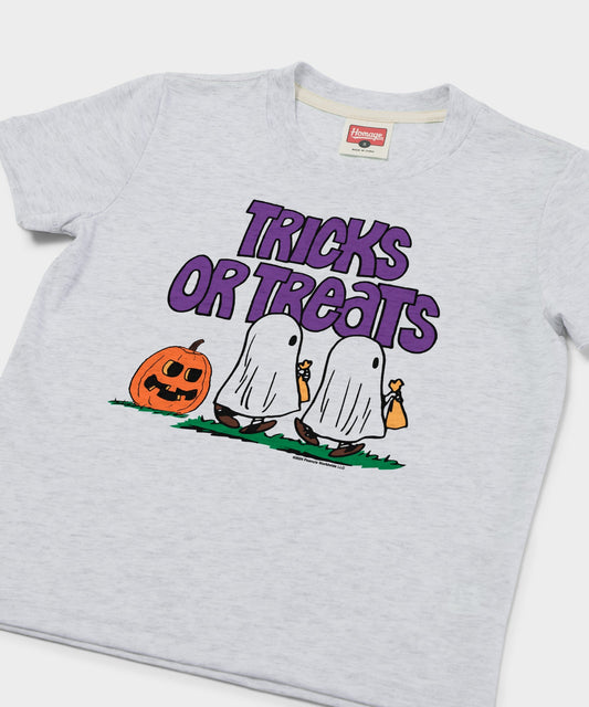 Ash youth t-shirt featuring Charlie Brown and the Peanuts gang graphic on the front chest-1