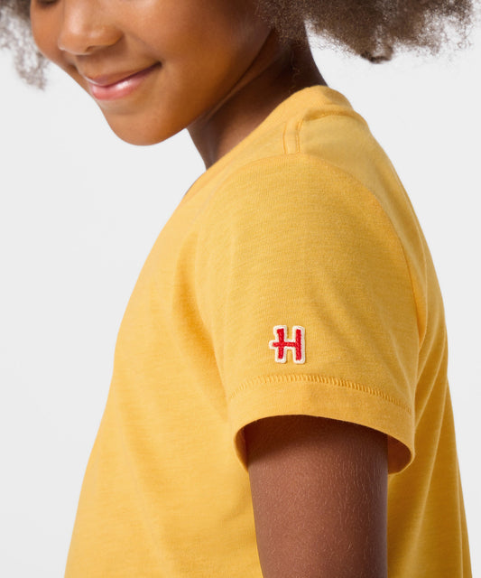 Gold youth t-shirt featuring a graphic of Woodstock on the front chest-4