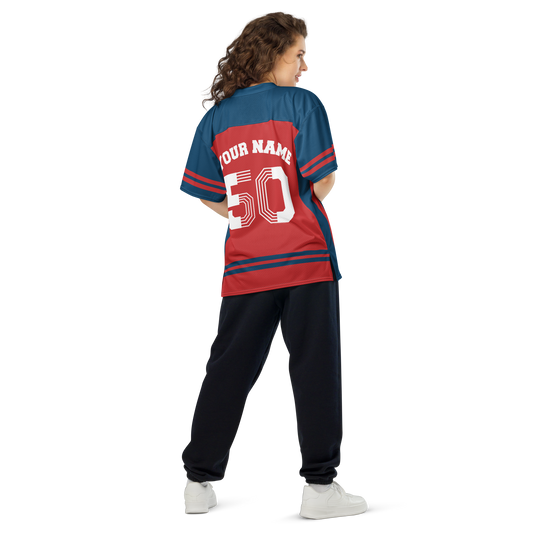 Peanuts Personalized Football Jersey Snoopy-4