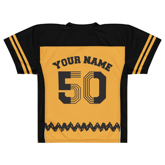 Peanuts Personalized Football Jersey Charlie Brown-0