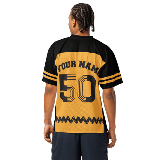 Peanuts Personalized Football Jersey Charlie Brown-4