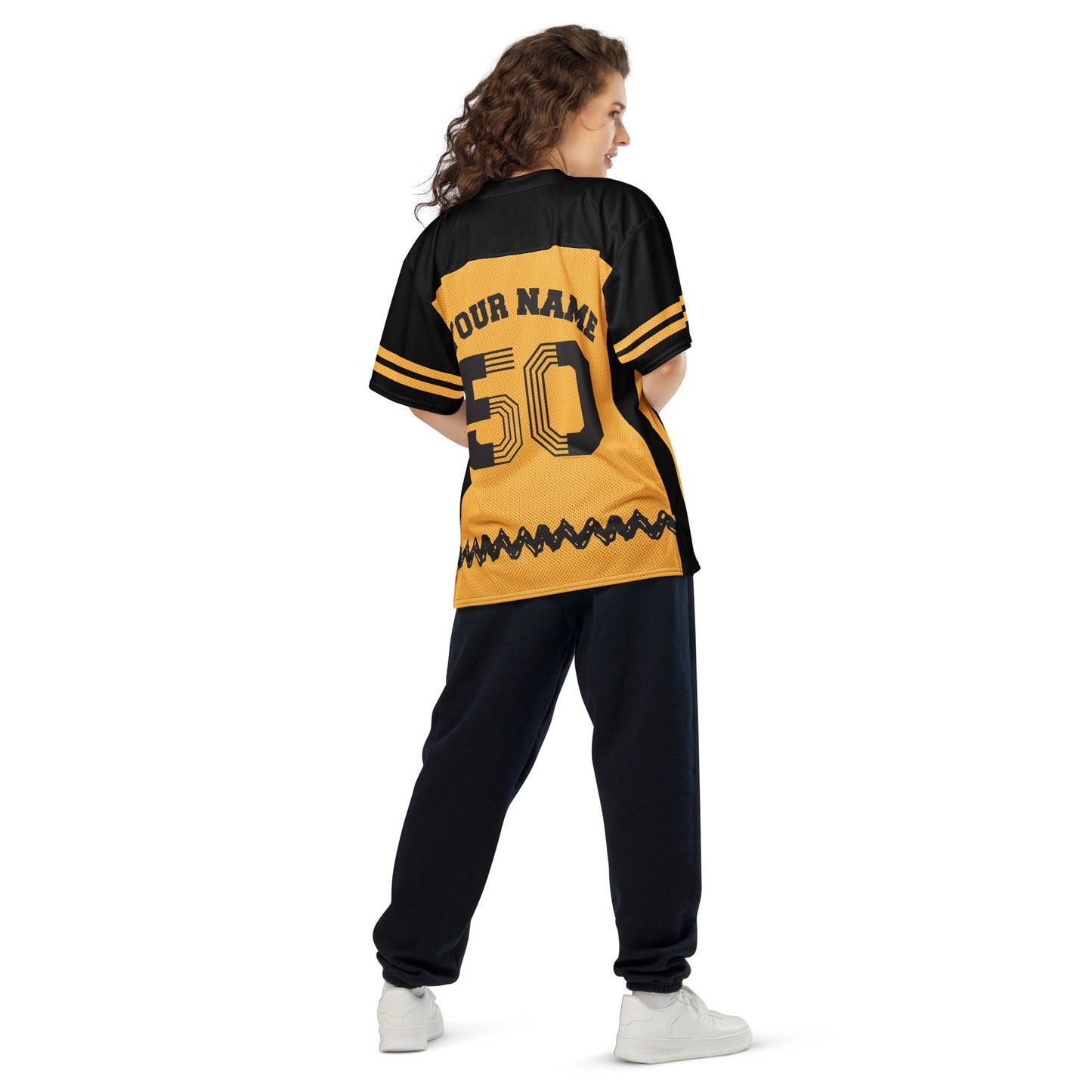 Peanuts Personalized Football Jersey Charlie Brown