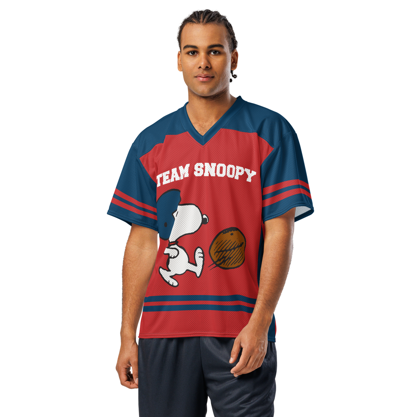 Peanuts Personalized Football Jersey Snoopy
