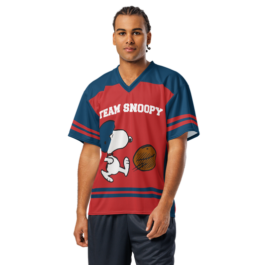 Peanuts Personalized Football Jersey Snoopy-2