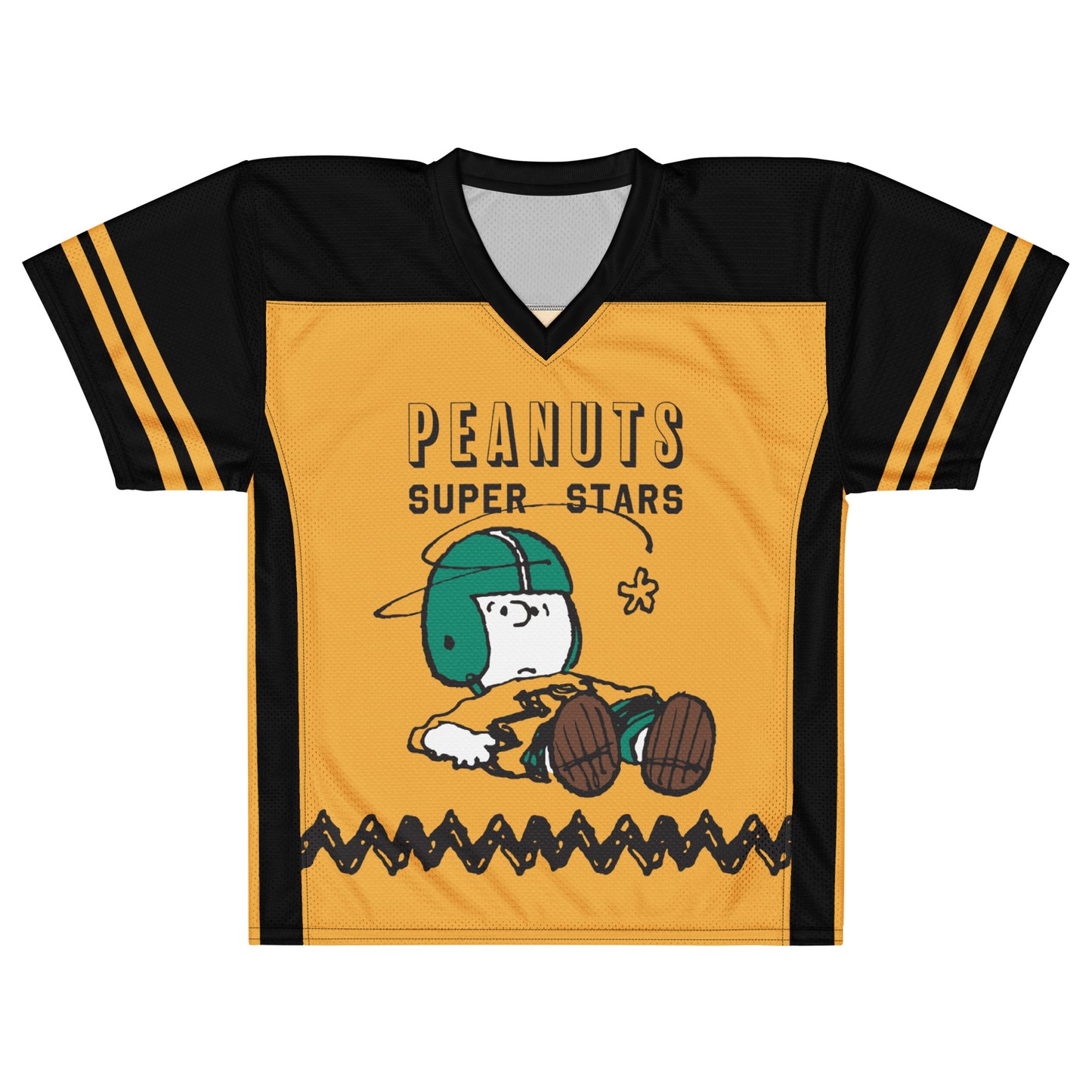 Peanuts Personalized Football Jersey Charlie Brown