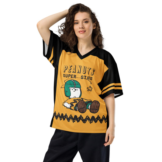 Peanuts Personalized Football Jersey Charlie Brown-3