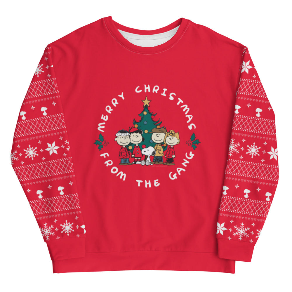 Peanuts Merry Christmas From The Gang Unisex Crewneck