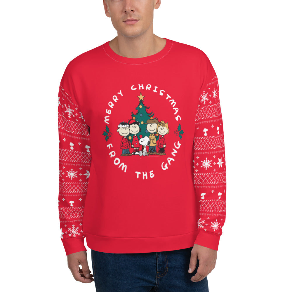 Peanuts Merry Christmas From The Gang Unisex Crewneck