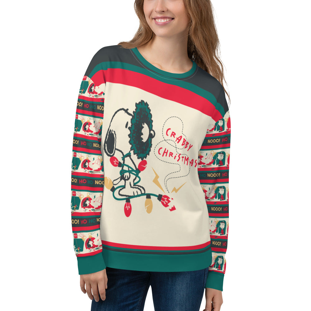 Peanuts Crabby Christmas Unisex Crewneck