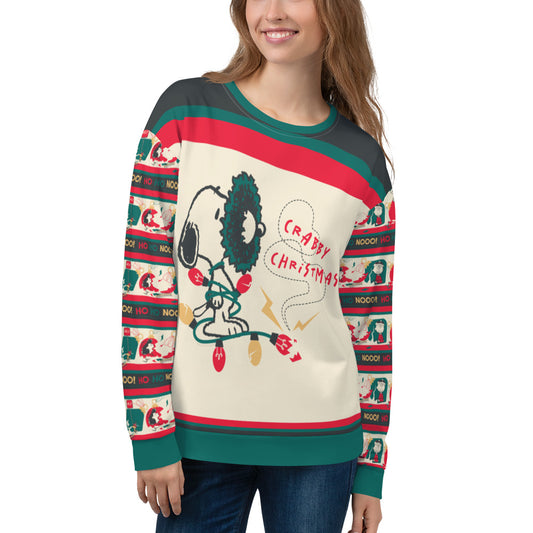 Peanuts Crabby Christmas Unisex Crewneck-2