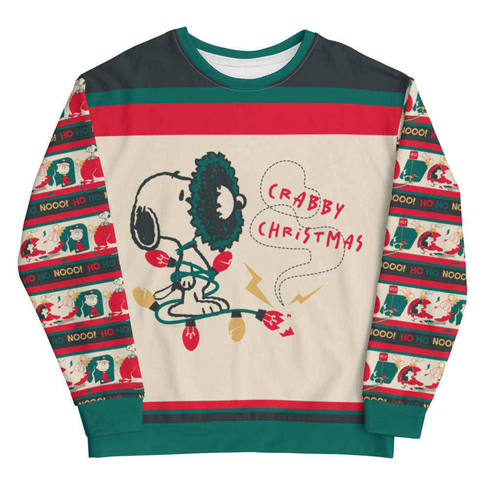 Peanuts Crabby Christmas Unisex Crewneck