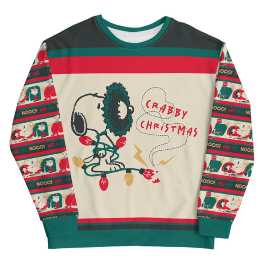 Peanuts Crabby Christmas Unisex Crewneck-0