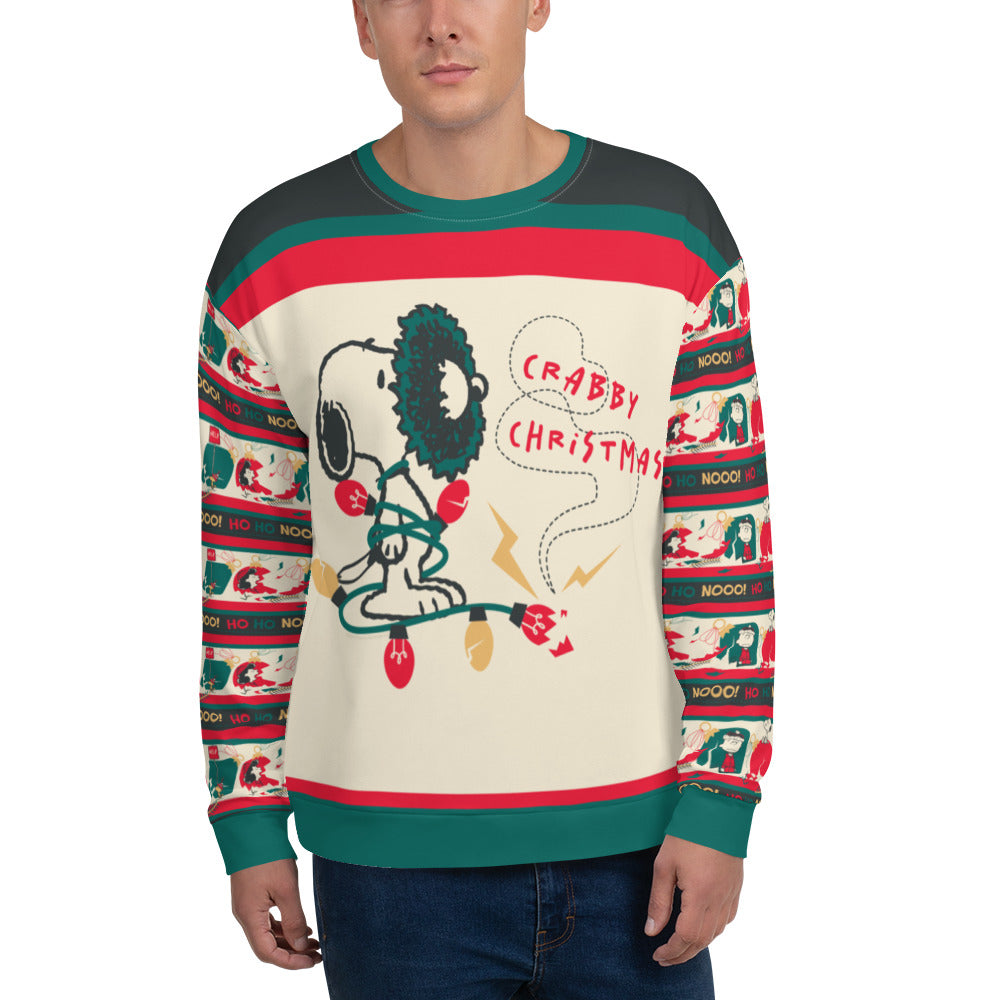 Peanuts Crabby Christmas Unisex Crewneck