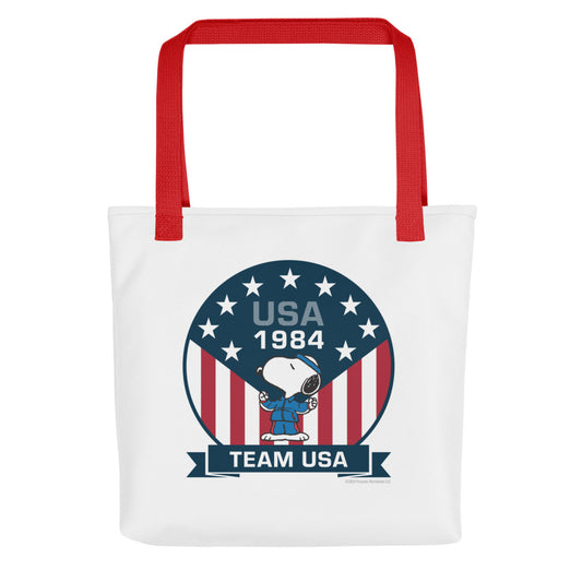 Peanuts Team USA '84 Tote Bag-0