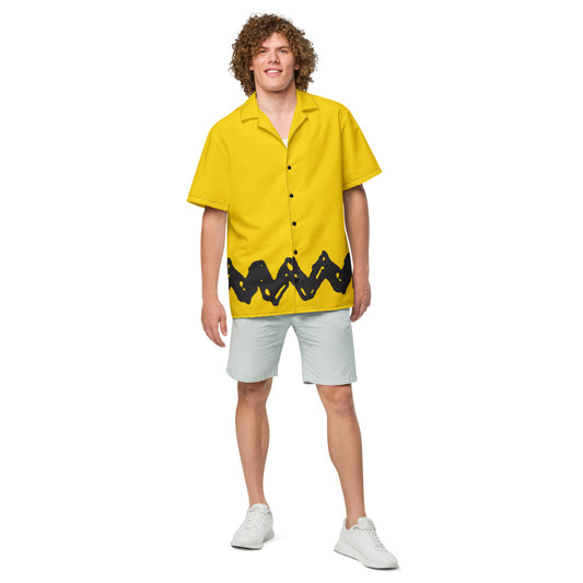 Peanuts Charlie Brown Hawaiian Button Down Shirt-1