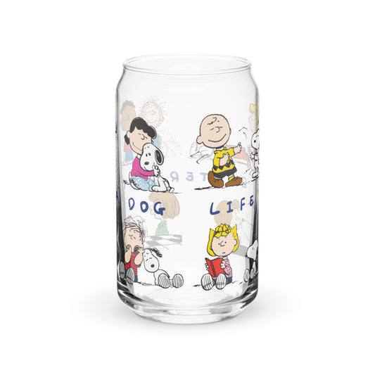 Peanuts Life Is Better With A Dog Can Glass-4