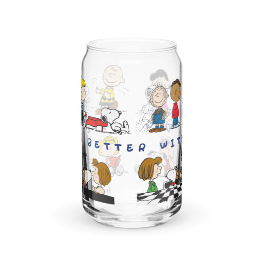 Peanuts Life Is Better With A Dog Can Glass-2