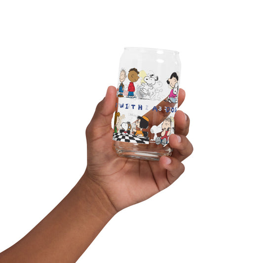 Peanuts Life Is Better With A Dog Can Glass-1