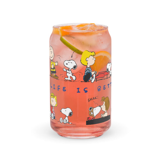 Peanuts Life Is Better With A Dog Can Glass-6