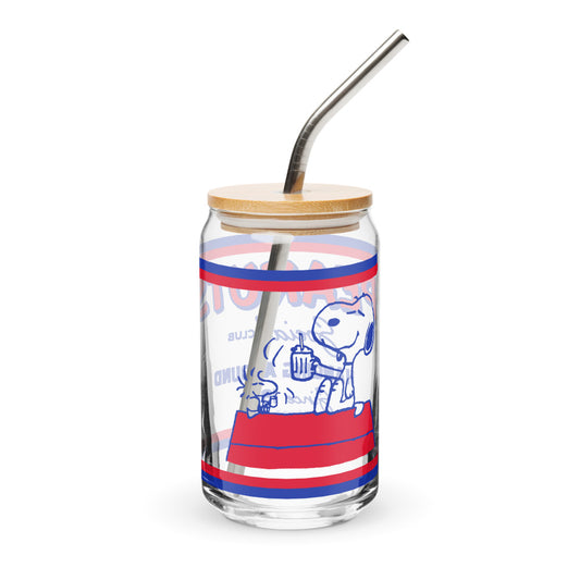 Peanuts Snoopy And Woodstock Can-Shaped Glass-1