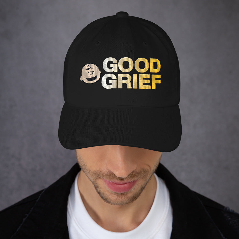 Peanuts Charlie Brown Good Grief Embroidered Dad Hat