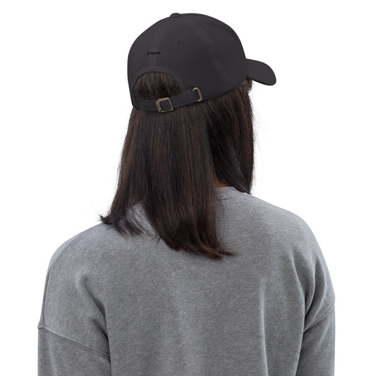 Front view of the Peanuts Let’s Get Cozy classic dad hat in spruce green-15