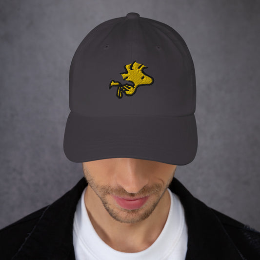 Peanuts Flying Woodstock Embroidered Dad Hat-1