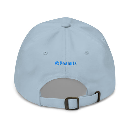 Lifestyle view of a person wearing the Smarty Pants Dad Hat.-1
