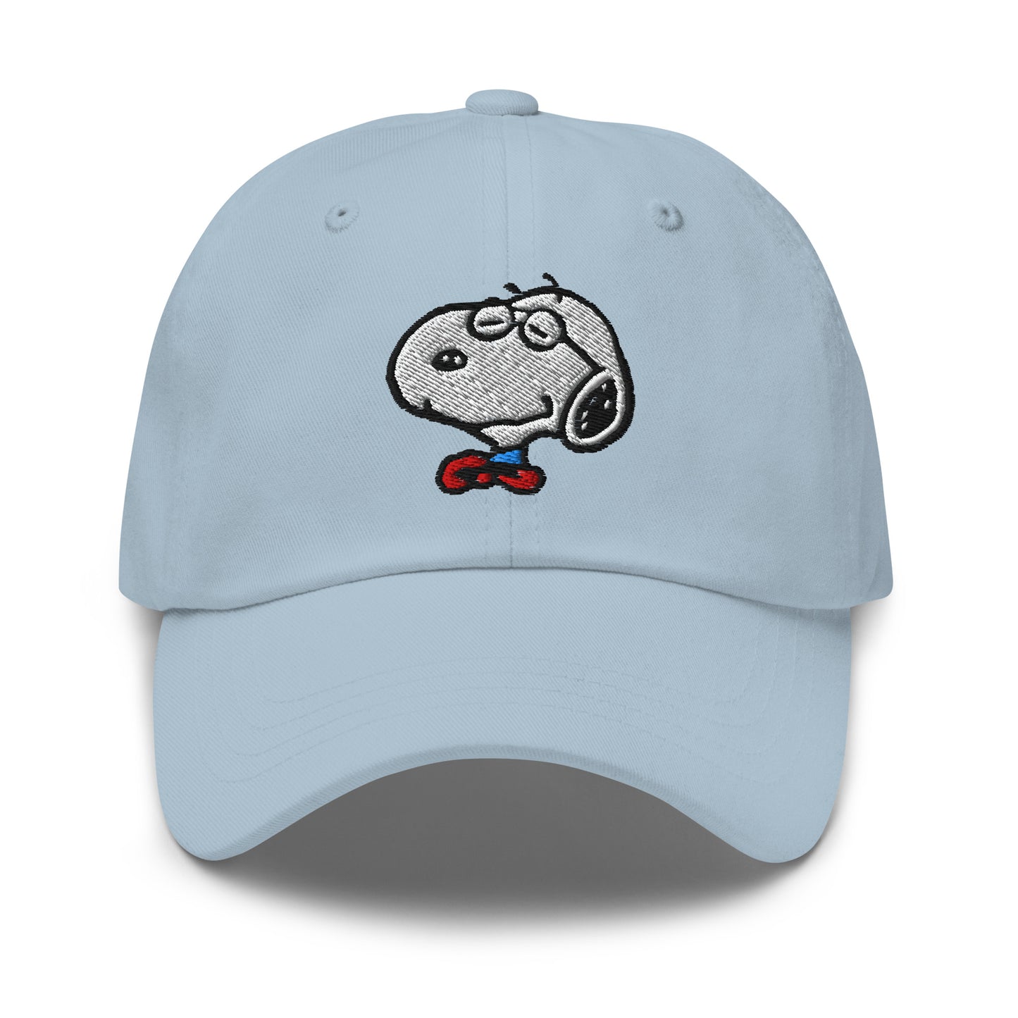 Lifestyle view of a person wearing the Smarty Pants Dad Hat.
