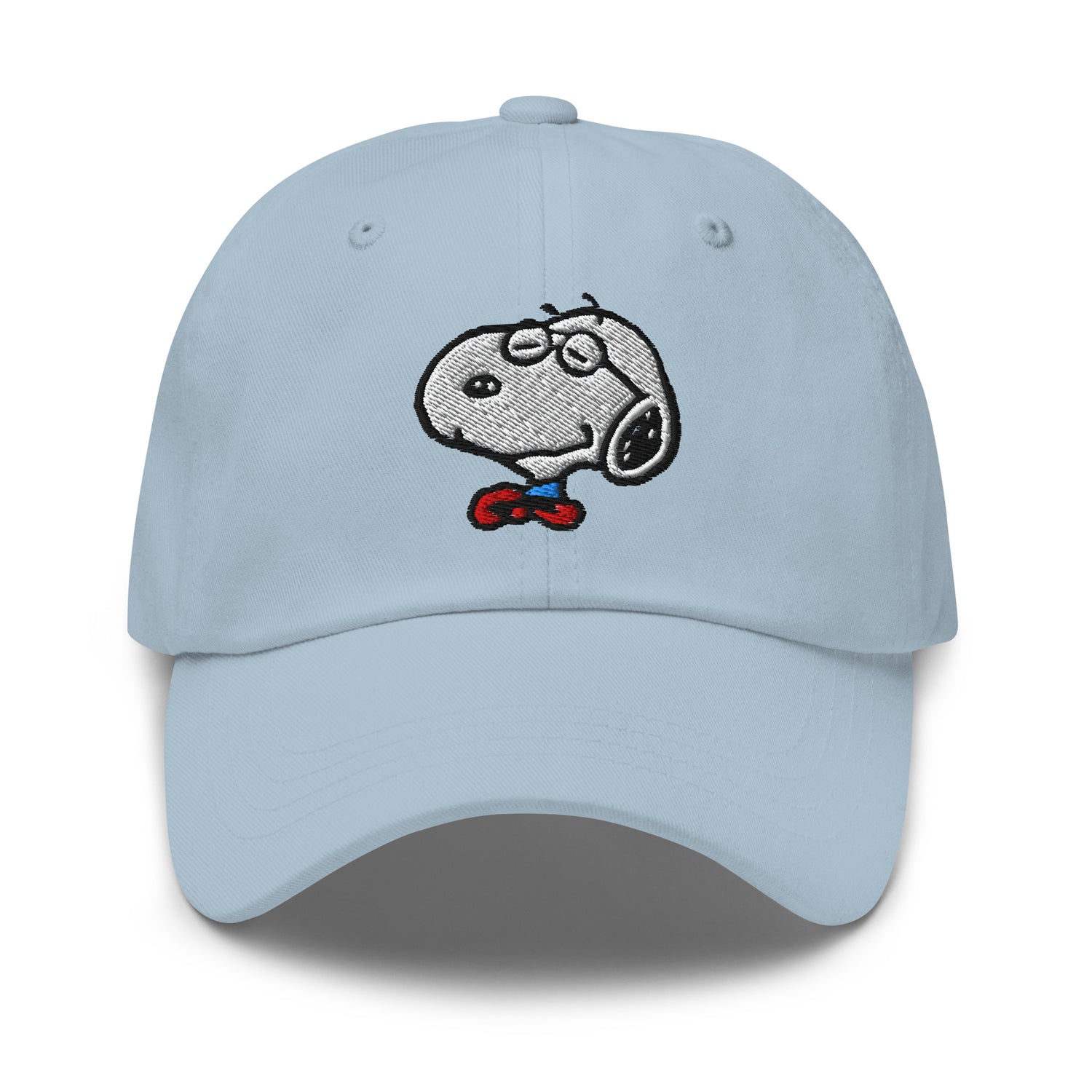 Lifestyle view of a person wearing the Smarty Pants Dad Hat.