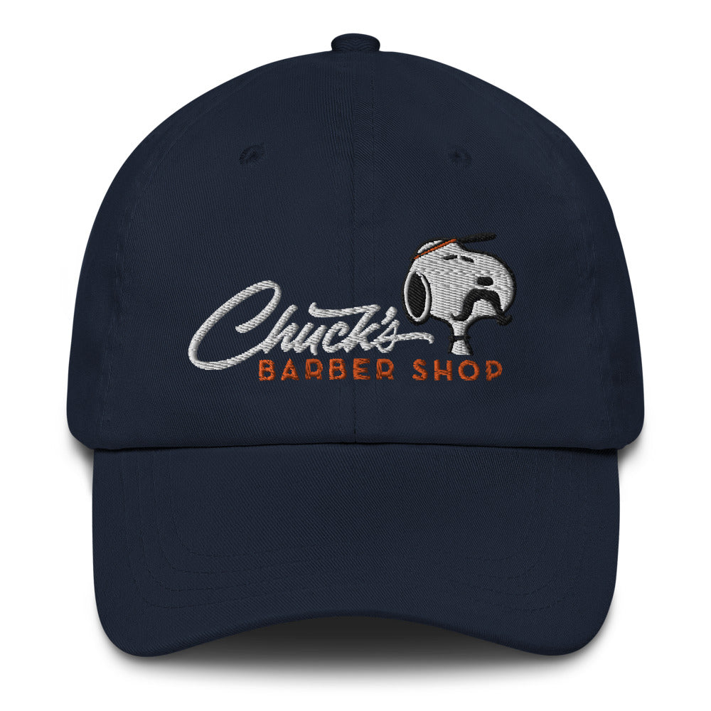 Peanuts Chuck's Barber Shop Embroidered Dad Hat