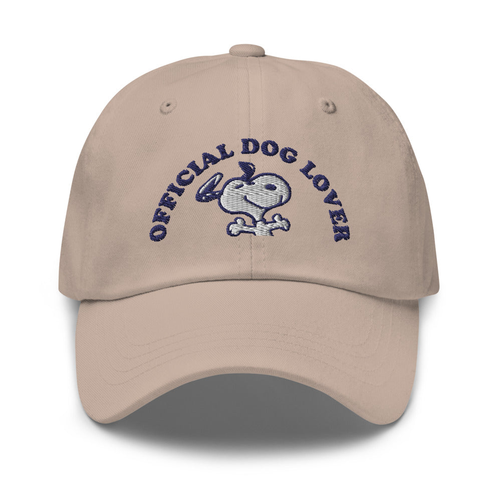 Peanuts Official Dog Lover Embroidered Dad Hat