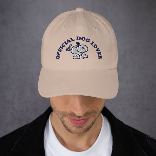 Peanuts Official Dog Lover Embroidered Dad Hat-2