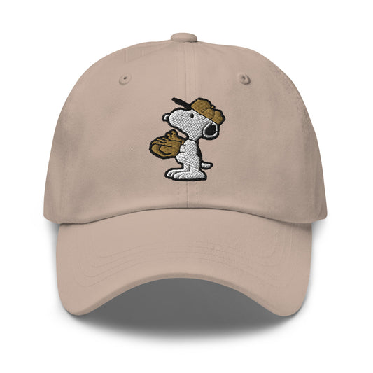 Peanuts Baseball Embroidered Dad Hat-1