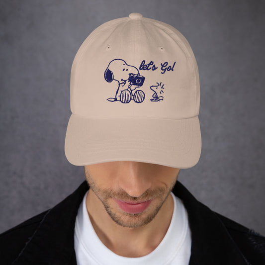 Peanuts Camera Embroidered Dad Hat-5