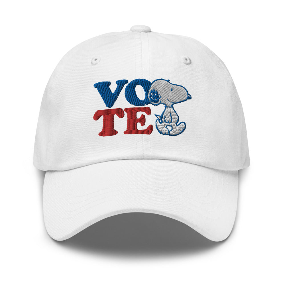 Peanuts Snoopy Vote Embroidered Dad Hat