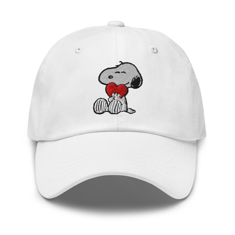 Peanuts Snoopy Heart Dad Hat