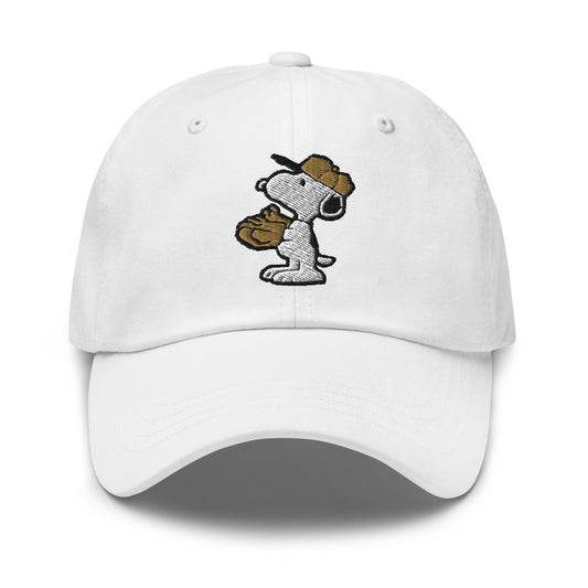 Peanuts Baseball Embroidered Dad Hat-0