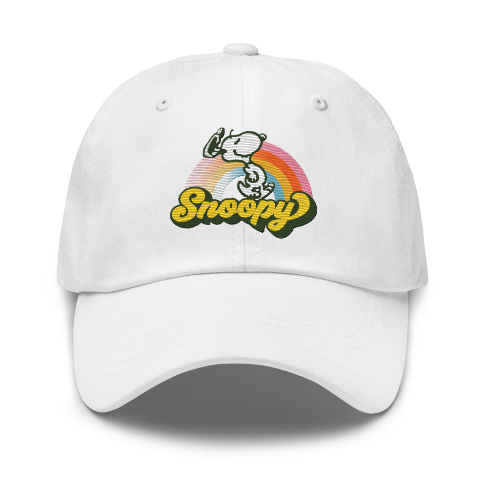 Peanuts Snoopy Rainbow Embroidered Dad Hat