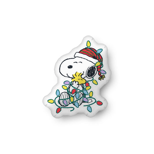 Peanuts Snoopy and Woodstock Festive Lights Pillow-0