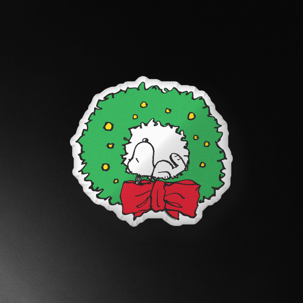 Peanuts Snoopy Wreath Pillow