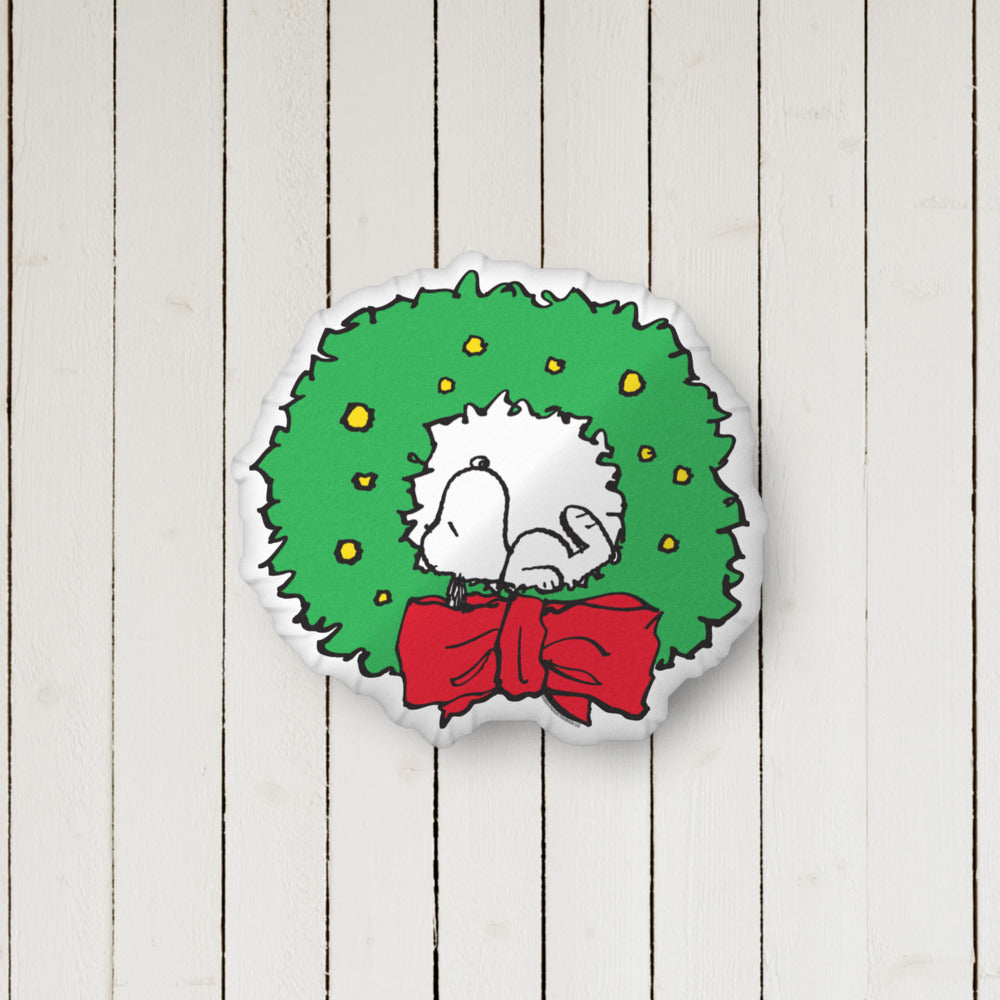 Peanuts Snoopy Wreath Pillow