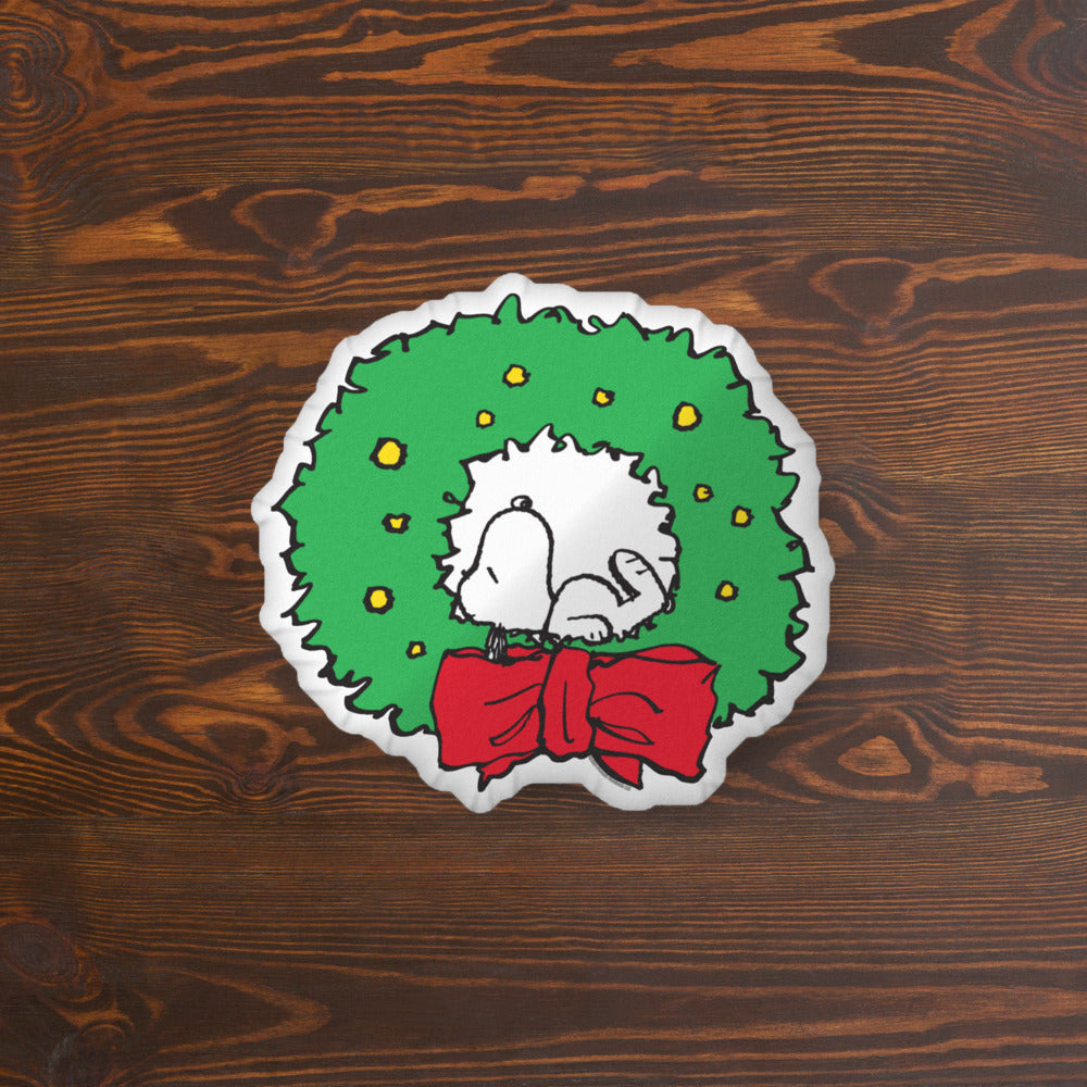 Peanuts Snoopy Wreath Pillow