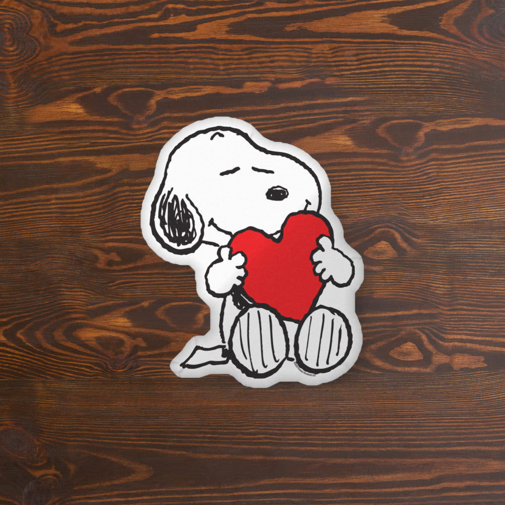 Peanuts Snoopy Heart Shaped Pillow